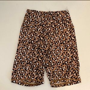 Aerie Leopard Bike Shorts Real Me Chill Play Move